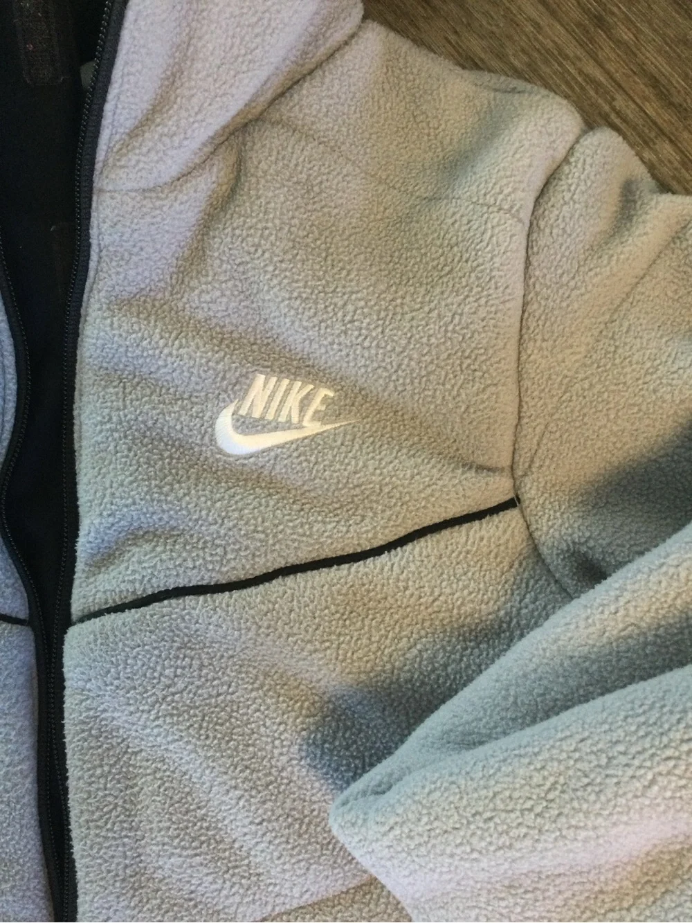 Youth Nike Black and gray reversible Hooded Sports Jacket